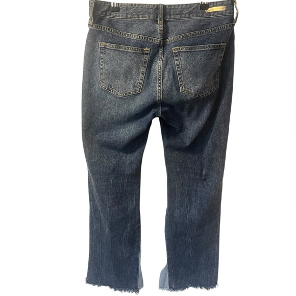 Anthropologie Pilcro cropped flare two tone jeans 26 - Picture 3 of 9